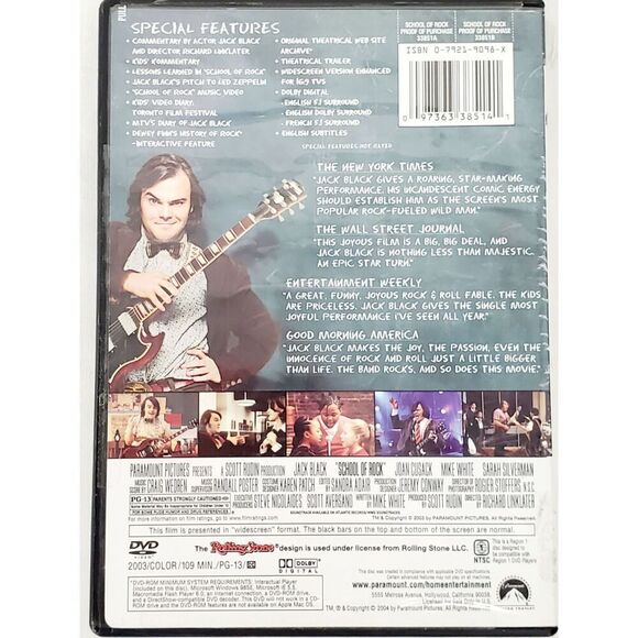 School of Rock (2004 Film) Comedy [WS, DVD] - Picture 3 of 3